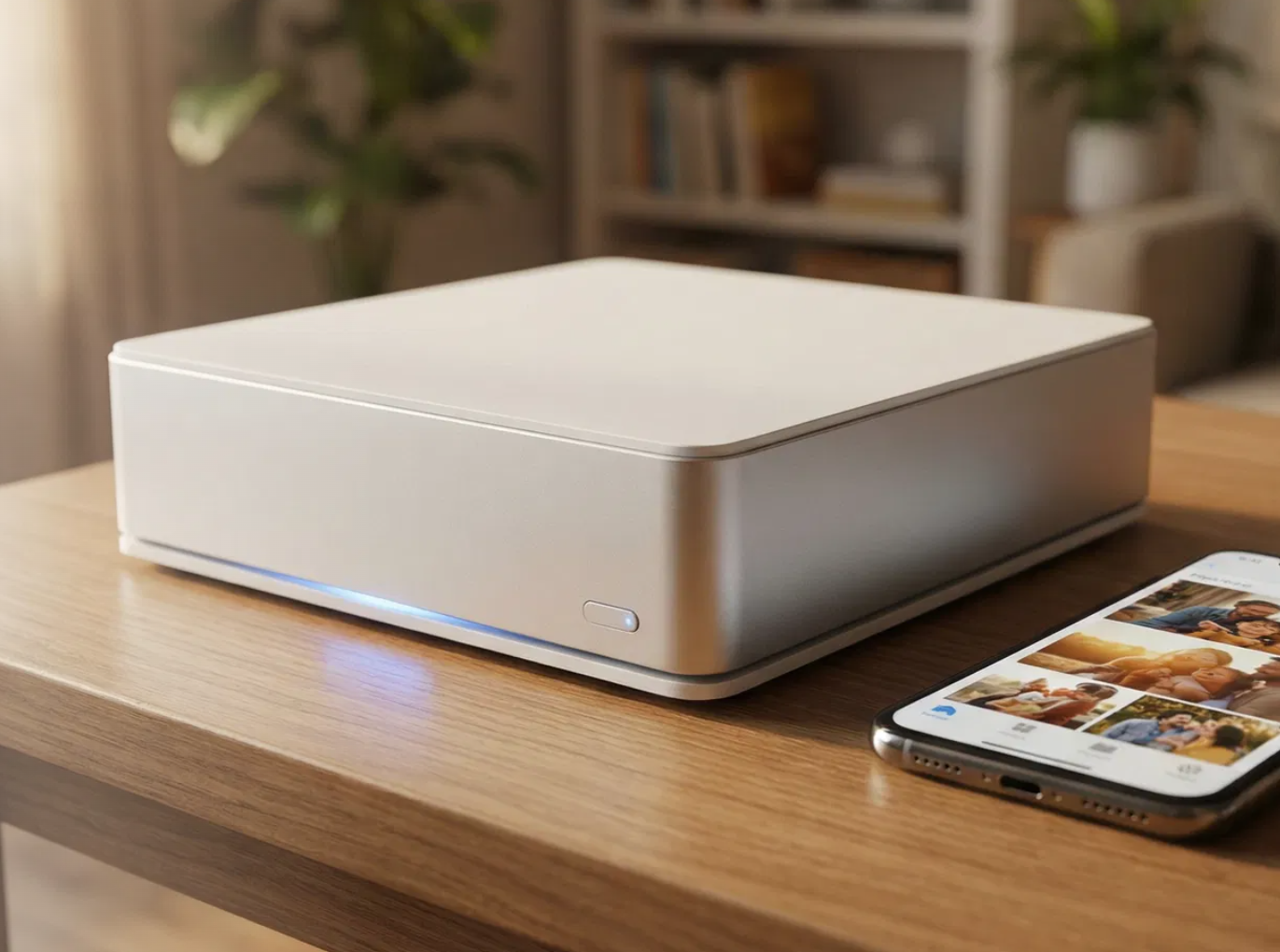 Immich Appliance hardware on a desk